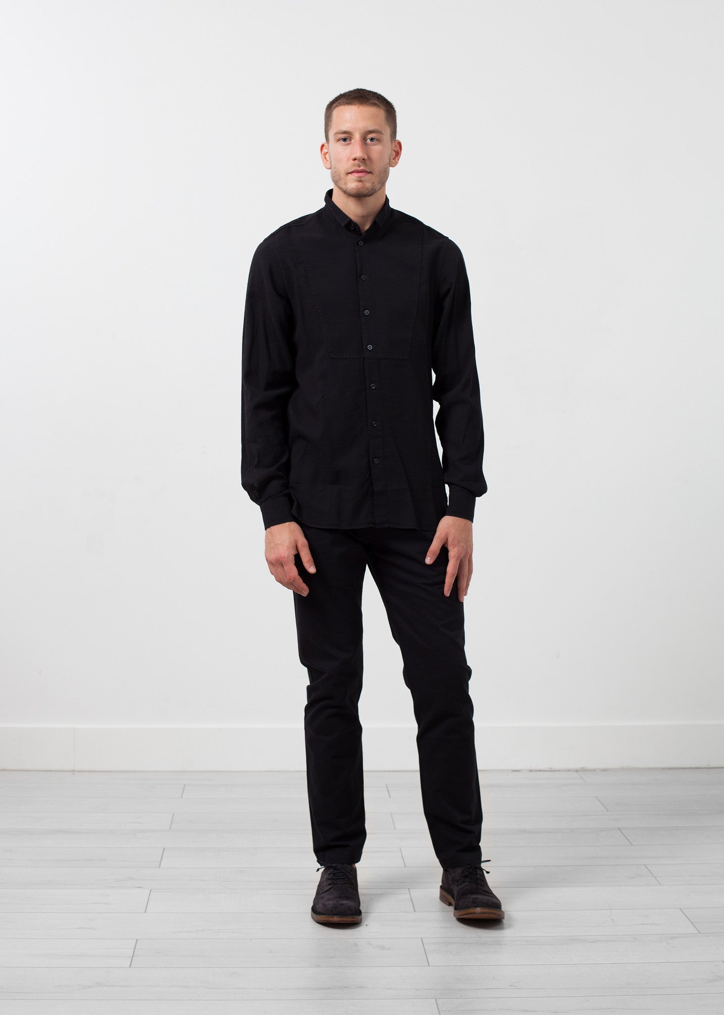 Casual tuxedo shirt on sale